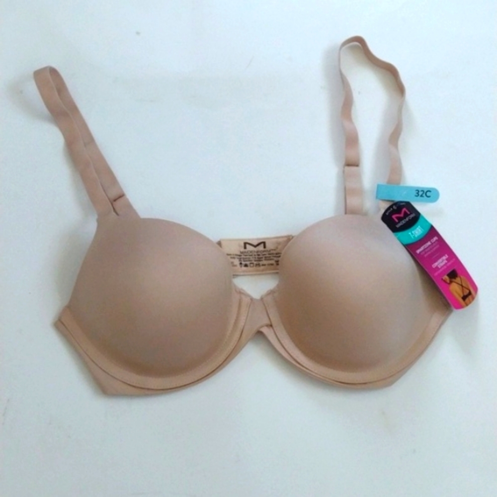 NWT Maidenform One Fab Fit 2.0 Demi T-Shirt Bra 32 C Convertible Straps